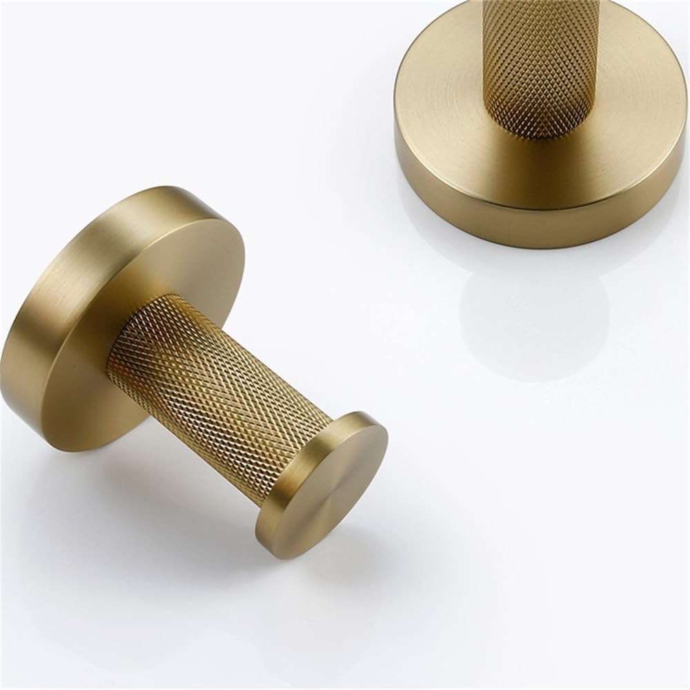 Towel Rack Bathroom Accessories Towel Holder Bathrobe Hook Brass Knurled Screw Bathroom Hardware Set Shelf for Towels Paper Towels Towel Holder 60 Pieces (Kit60)