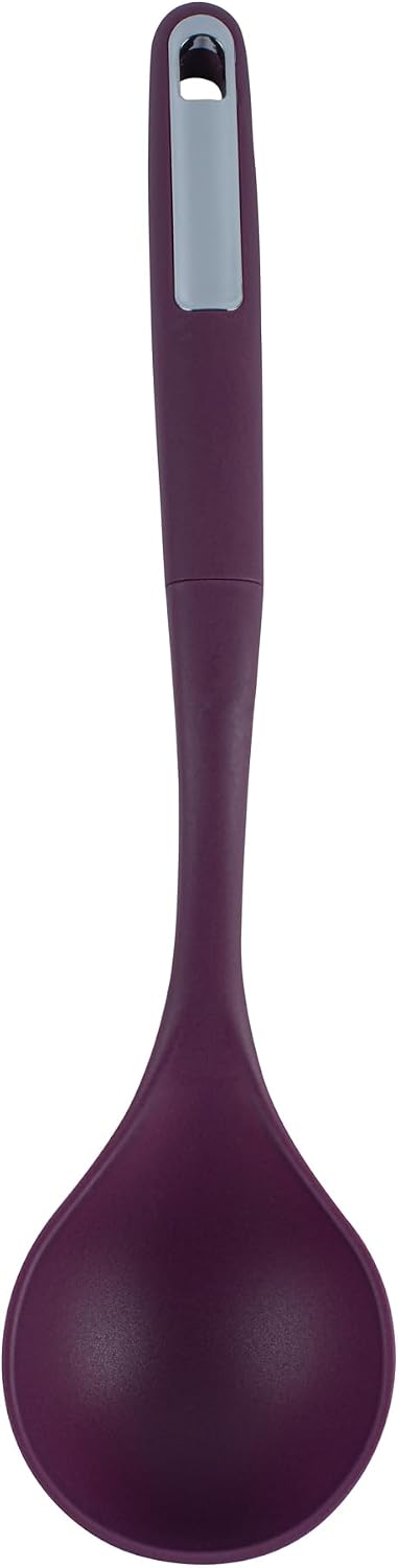 Restaurantware Silicone Utensil Set Pack of 10 Non-Slip Handle 6-Piece Kitchen Tool Set, Heat-Resistant Dishwasher-Friendly Cooking Accessories, Durable Purple Cooking Utensils