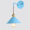 Nordic Wall Sconce Lamps - Macaron E26 Edison Copper Wall Mounted Lighting Fixture with Frosted Paint Body, Bedside Lamp & Bathroom Vanity Spotlights
