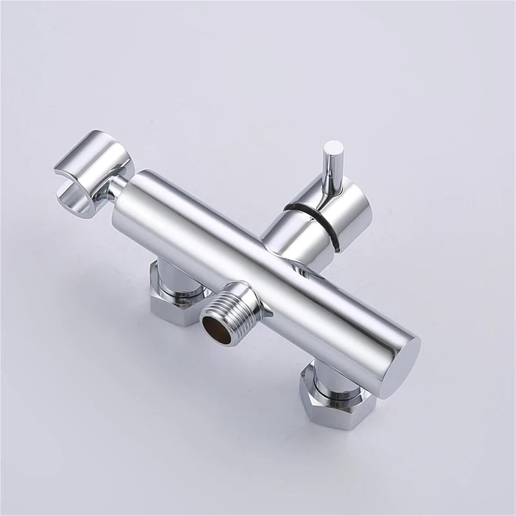 Bidet Cleaning Sprayer Set Solid Brass Valve and Body and Toilet Fixture Bathroom Hot and Cold with Hose-Whole Set