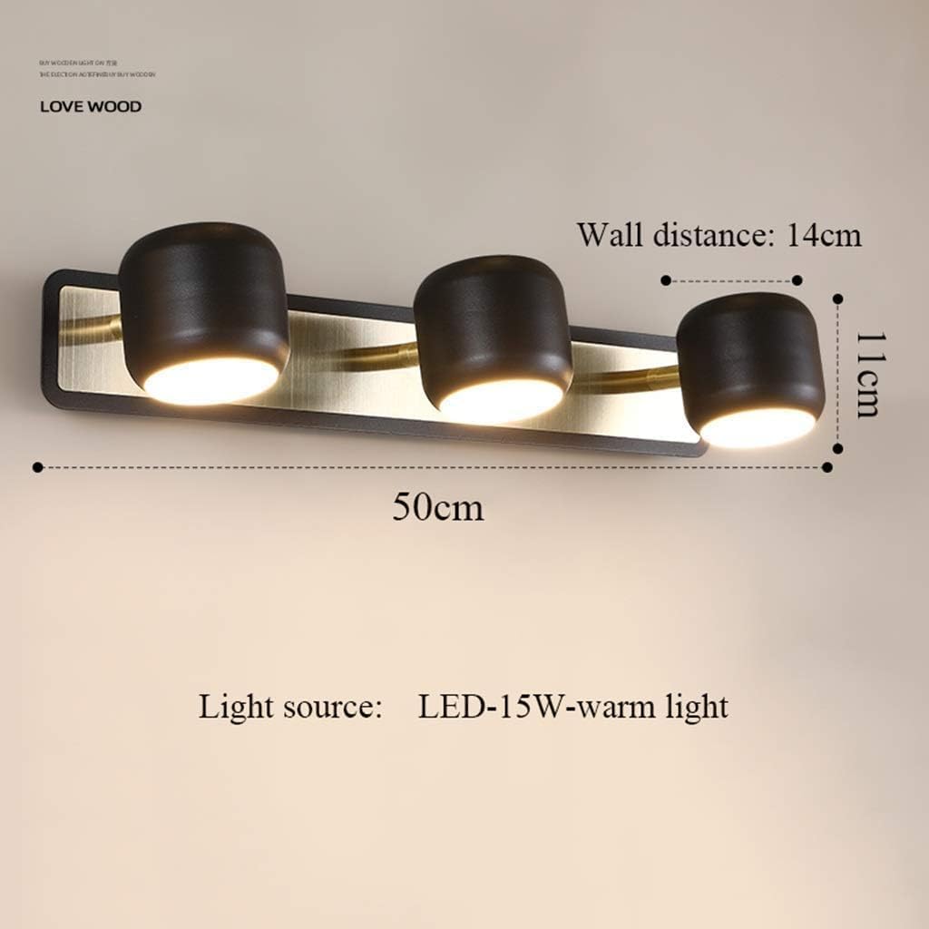 Mirror Front Light Modern，Wrought Iron Acrylic Adjustable Angle，Bathroom Dressing Table Wash Basin Home Decor Wall Lamp,Light fixtures