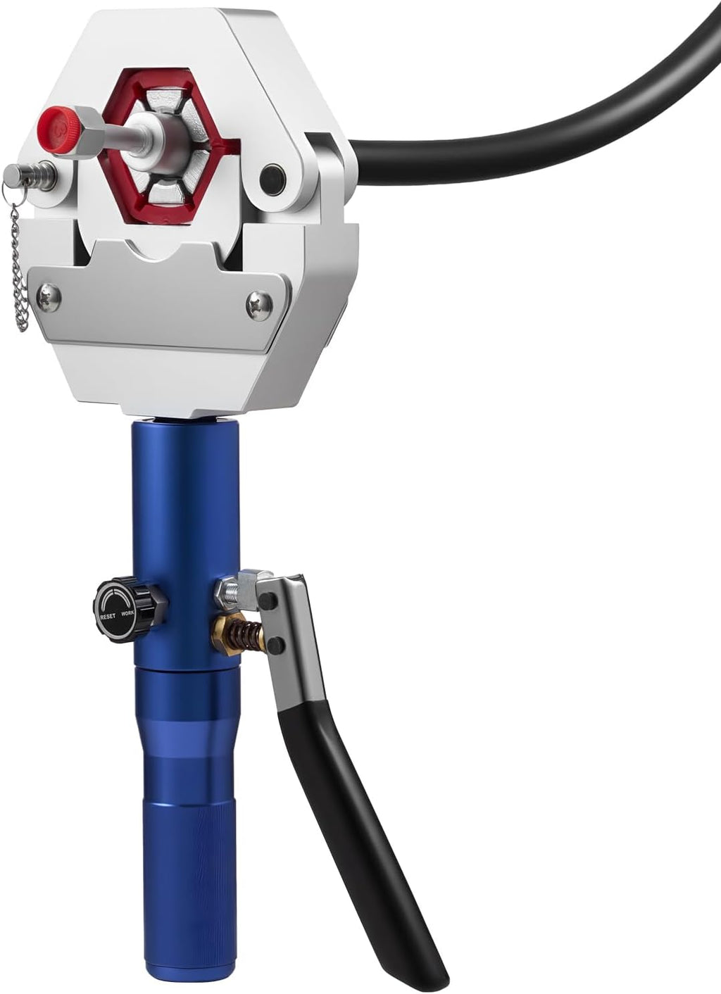 VEVOR Hydraulic Hose Crimper, Hydra-Krimp AC Hose Crimper Kit with 7 Dies Snap-On, Integral Manual Hydraulic A/C Hoses Crimping Tool for Automotive & Air Conditioning Repair - with Carrying Case