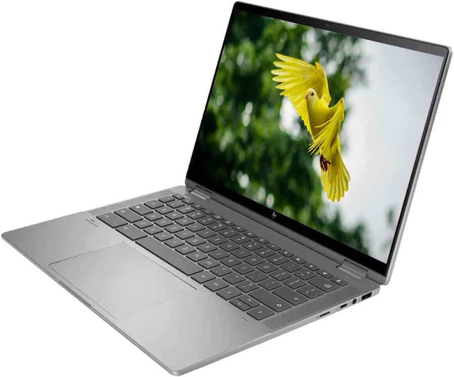 HP 2025 X360 Chromebook with Google AI, 14' WUXGA IPS Touchscreen, Intel 12th Gen i3 Processor Up to 4.40GHz, 8GB RAM, 256GB SSD, Backlit Keyboard, 6th Gen WiFi, Chrome OS, Pastel Grey (Renewed)