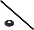 Westbrass D3619A-25-62 1/2' IPS x 19' Round Ceiling Mount Shower Arm with Flange, Matte Black (25-Pack)
