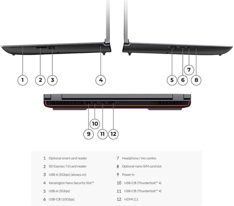 Lenovo ThinkPad P16 Gen 2【 NVIDIA RTX 5000 Ada】 Intel i9-13950HX vPro, 24C, 16' 4K WQUXGA (3840 x 2400) OLED 'Touch Screen', 400 nits, Backlit KYB, Fingerprint Reader, Win11 Pro (128GB RAM + 4TB SSD)