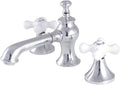 Kingston Brass KC7061PX Vintage 8' Widespread Bathroom Faucet, Polished Chrome