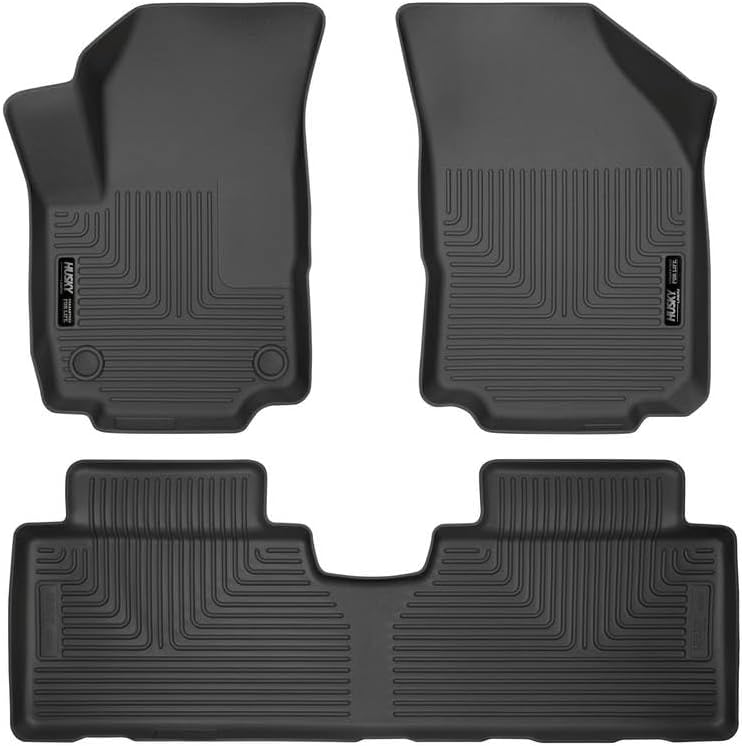 Husky Liners Weatherbeater Floor Mats | Fits 2018-2024 Chevrolet Equinox | Front & 2nd Row, 3-pc Black - 99131