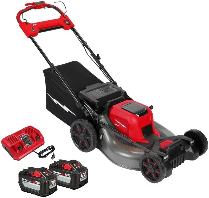 2823-22HD Brushless Walk-Behind Lawn Mowers for Milwaukee M18 Fuel 21' Self-Propelled Mower Kit with Grass Bag