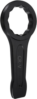 HARFINGTON Box End Striking Ring Wrench 125mm Metric CR-V Steel 12-Point Flat Strike Wrench Baking Paint Single Head Spanner Hand Tool for Mechanical Automotive Repair