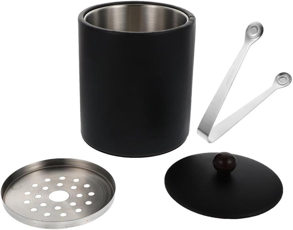 Ice Buckets 1PC Stainless Steel Ice Bucket Thickened Champagne Bucket Red Wine Bucket Beer Bucket Home Ice Bucket Small Bucket for Bar Party Hotel Ice Bucket Kits (Color : Gold)