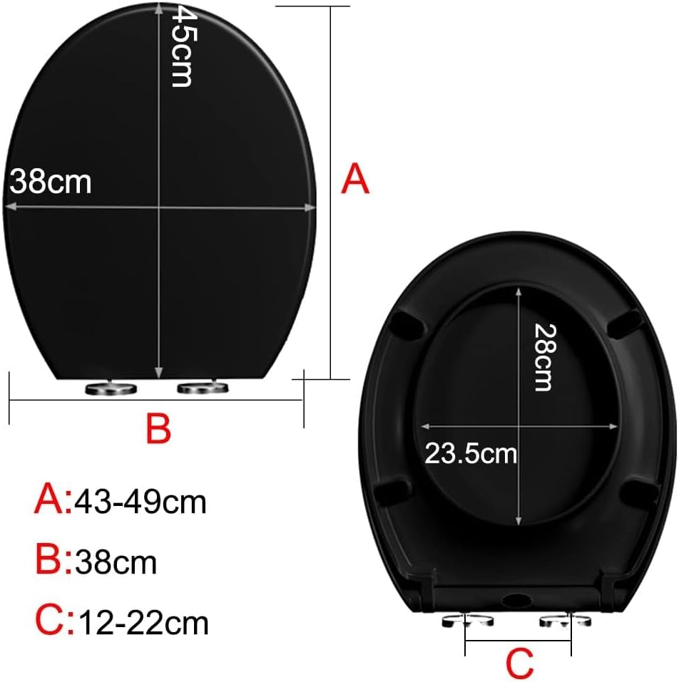 Toilet Seat Soft-Close Toilet Seat with Cover, Urea-Formaldehyde Toilet Seats, A Variety of Styles Available, Top Fixed Toilet Seat,Big O