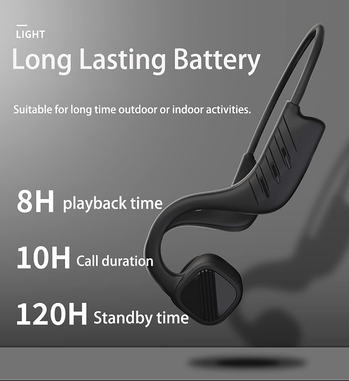 Open Ear Bone Conduction Headphones Bluetooth Swimming - Mp3 Player Sport Wireless Earphones 8H Playback Time,Waterproof for Diving Headset for Underwater Running Gym Cycling
