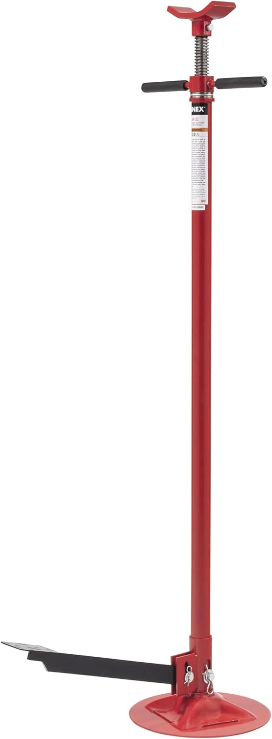 SUNEX TOOLS 6810A, Underhoist Support Stand with Foot Pedal, ¾ Ton Capacity, Large Base, Bearing Mounted Spin Handle, Height Adjustment Under Load, Lightweight, Supports Vehicle Components Only