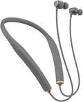 Neckband Earphones Bluetooth 5.0 Headphones CVC8.0 Noise Cancelling Bluetooth Headset Wireless Earbuds Neckband with Mic,9D Deep Bass, 20H Overall Endurance,Sports for Running Driving Working, Grey