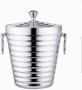 JSEIAJB Layer Stainless Steel ice Bucket bar KTV Champagne Bucket red Wine Bucket Insulation Bucket