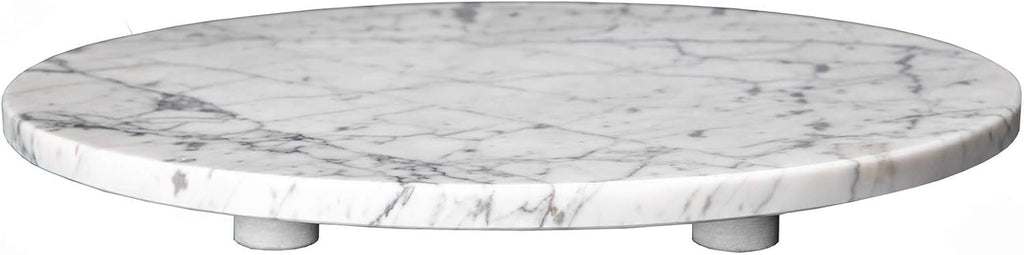 Eden Bath Round Infinity Pool Vessel Sink, Polished Carrara Marble - Stylish Bathroom Sink