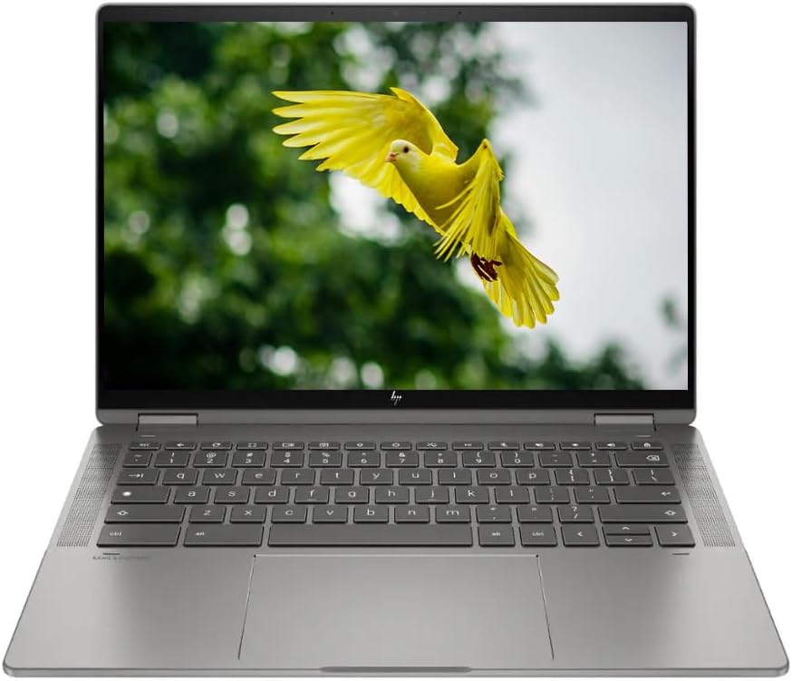 HP 2025 X360 Chromebook with Google AI, 14' WUXGA IPS Touchscreen, Intel 12th Gen i3 Processor Up to 4.40GHz, 8GB RAM, 256GB SSD, Backlit Keyboard, 6th Gen WiFi, Chrome OS, Pastel Grey (Renewed)