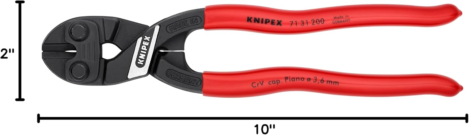 KNIPEX - 9K 00 80 108 US Tools - 5 Piece Automotive Starter Pliers Set (87 01 250, 95 11 200, 26 11 200, 74 01 250, 71 31 200) (9K0080108US)