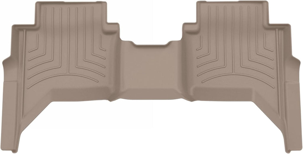 WeatherTech FloorLiner HP Custom Fit Floor Mats for Ford Ranger, Ranger Raptor 2nd Row (4518492IM), Tan
