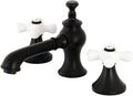 Kingston Brass KC7060PX Vintage 8 in. Widespread Bathroom Faucet, Matte Black