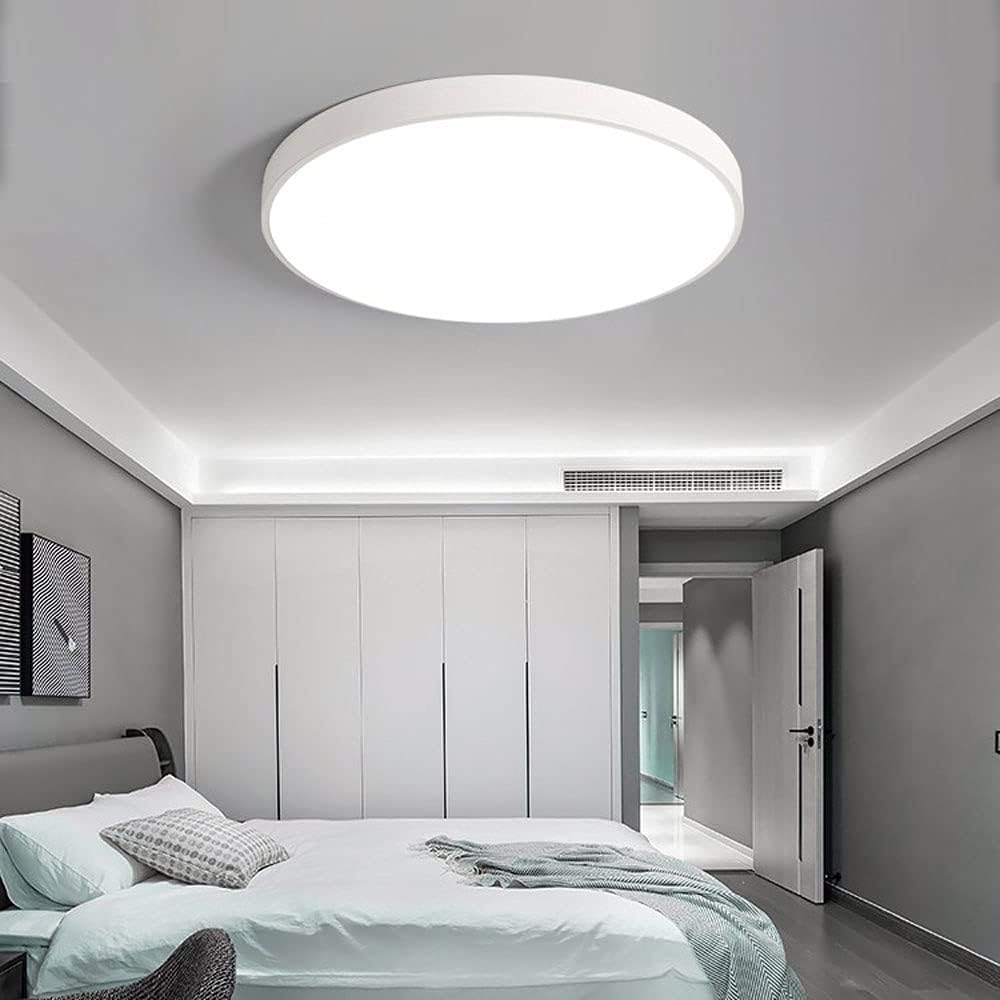 Bathroom Black Flush Ceiling Lights Minimalist Chandeliers Ceiling Light Wrought Iron Creative Circle Ceiling Lamp Slim Flat Ceiling Lights Fixture for Closets Bedroom Stairwells Porch