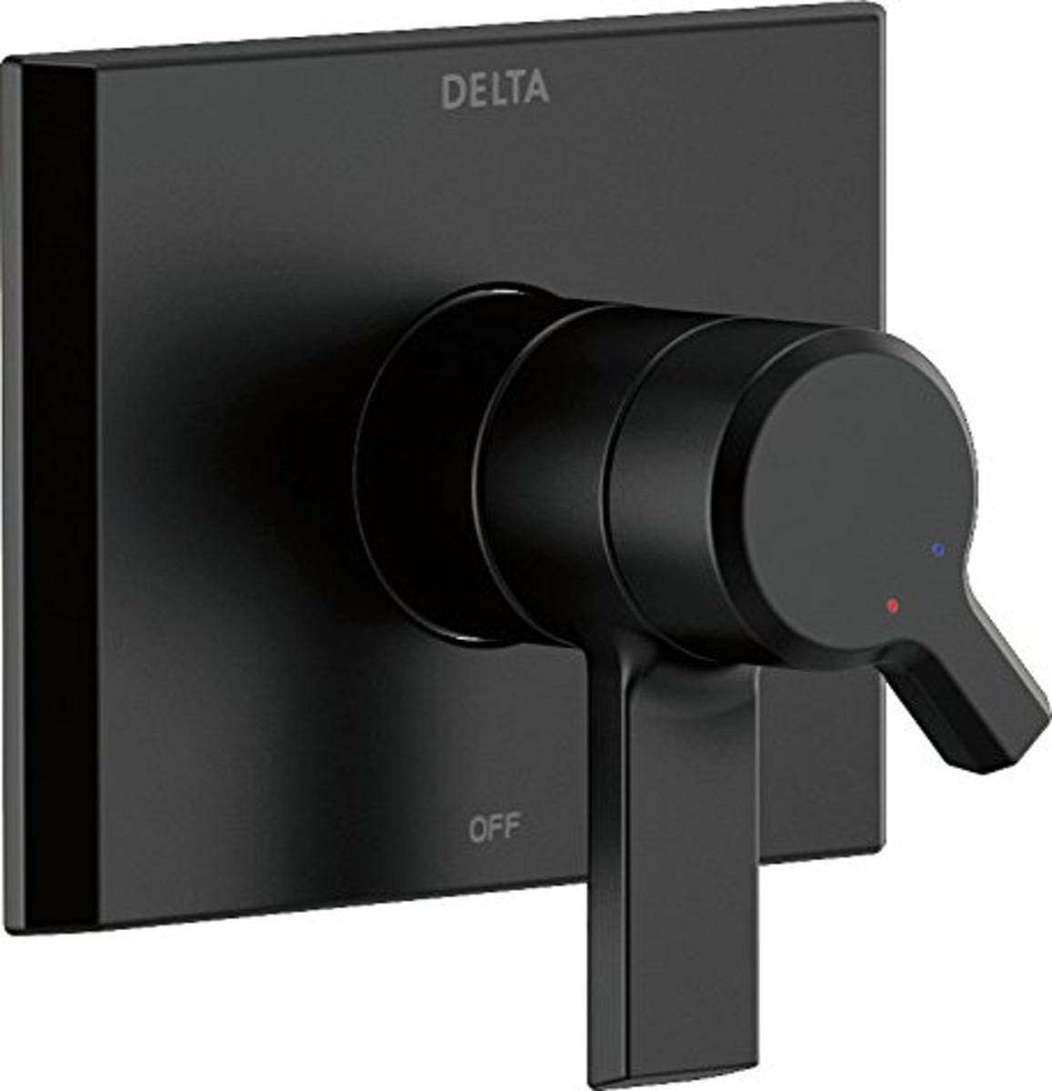 Delta Faucet Pivotal 17 Series Dual-Function Shower Handle Valve Trim Kit, Matte Black T17099-BL (Valve Not Included)