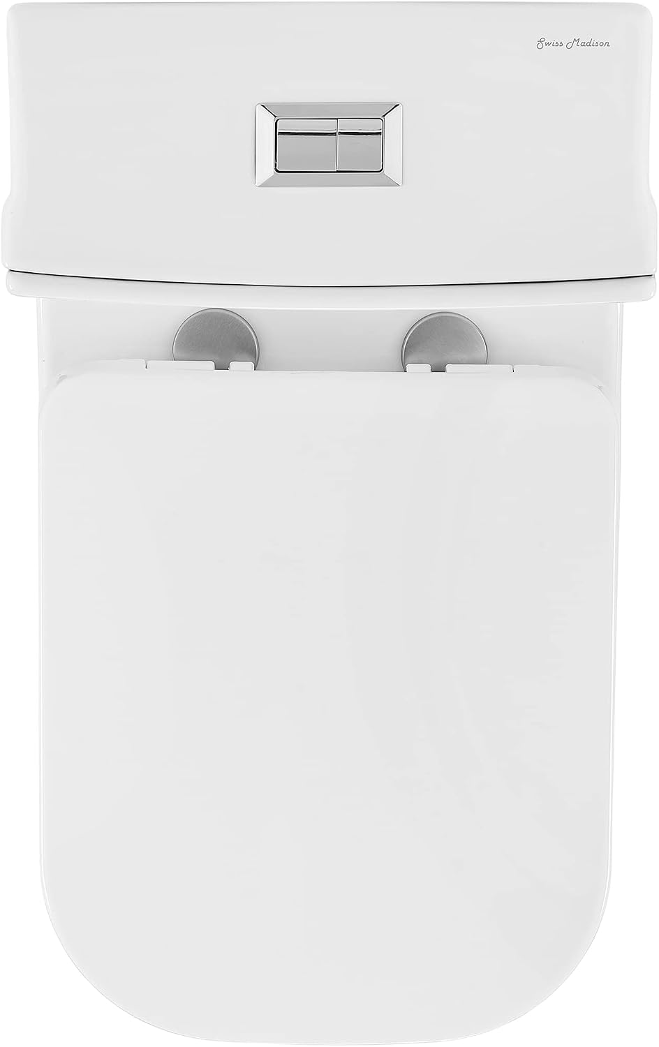 Concorde One-Piece 14' Rough-in 1.1/1.6 GPF Dual Top Flush Square Toilet in Glossy White