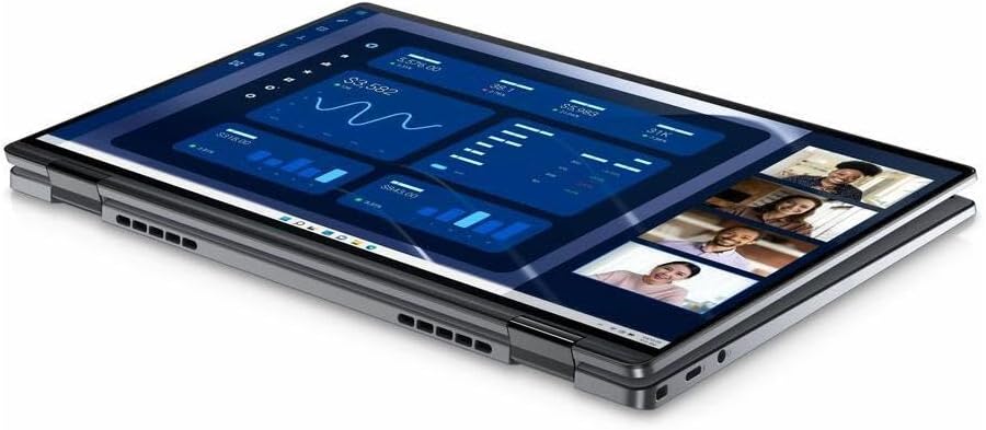 Dell Latitude 9450 2-in-1 Laptop 2025 14' WQXGA 2560 x 1600 Touchscreen, Intel Core Ultra 7 165U vPro Intel Graphics 16GB LPDDR5 512GB SSD Backlit KB FP Wi-Fi 1080p + IR Camera Windows 10 Pro