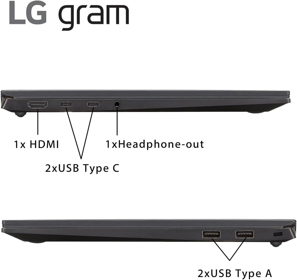 LG Gram 15 Laptop for Business, with Office 2024 Lifetime License, 15.6' FHD Touch Screen, Intel Ultra 7-155H, 16 GB LPDDR5 RAM, 1 TB SSD, Intel Arc Graphics, Windows 11 Pro