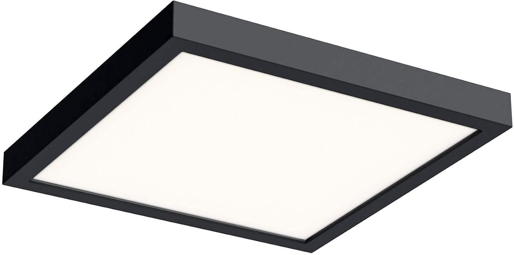 DALS Lighting 10 Inch Square Indoor/Outdoor LED Flush Mount (Black)