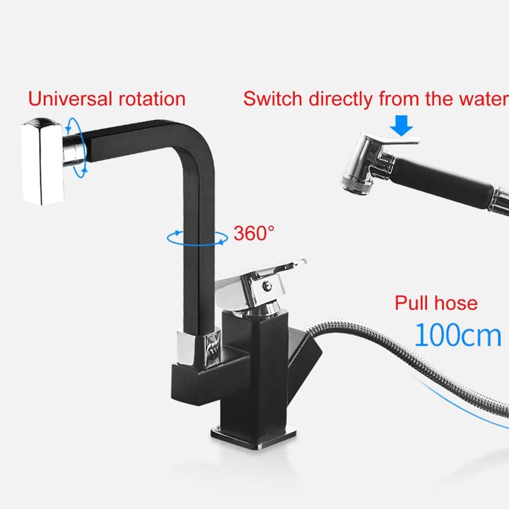 Kitchen Sinks Bath Fixtures Square Sink Black Kitchen Wash Basin Bathroom Washing Hands Sink Kitchen Cleaning Pool Makeup Big Pool Quartz Stone Single Mouth S
