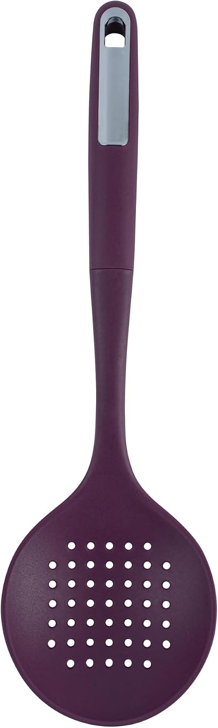 Restaurantware Silicone Utensil Set Pack of 10 Non-Slip Handle 6-Piece Kitchen Tool Set, Heat-Resistant Dishwasher-Friendly Cooking Accessories, Durable Purple Cooking Utensils