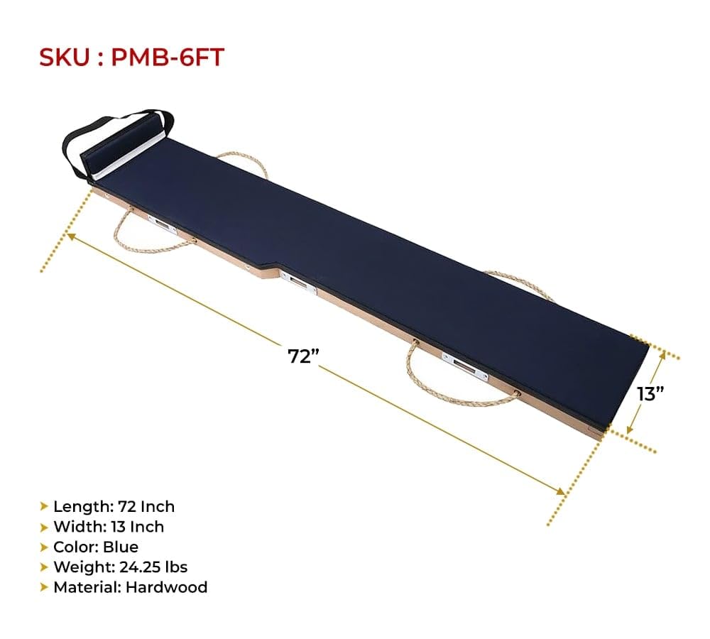 Mytee Products 6 Ft Piano Moving Pad Skid Board - Safety Board - Equipment Movers Accessories - Used for Moving Piano, Furniture (Blue)