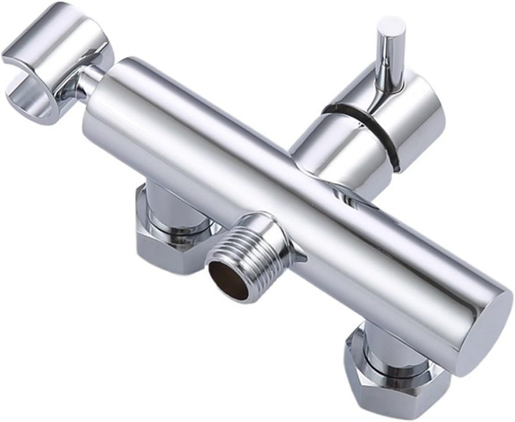 Bidet Cleaning Sprayer Set Solid Brass Valve and Body and Toilet Fixture Bathroom Hot and Cold with Hose-Body Only