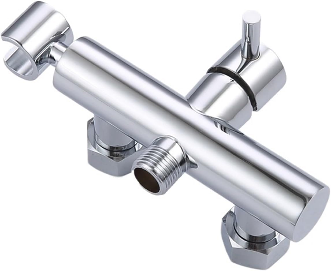 Bidet Cleaning Sprayer Set Solid Brass Valve and Body and Toilet Fixture Bathroom Hot and Cold with Hose-Body Only
