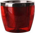 ice bucket, Ice Bucket Glass Ice Orange Tea Beverage Bottle Iced Milk Tea Ice Bucket Ice Coffee Cup Bottle Red Ice Bucket Bar Supplies