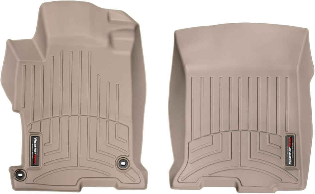 WeatherTech Custom Fit FloorLiners for Honda Accord, Accord, 1st Row (454811), Tan
