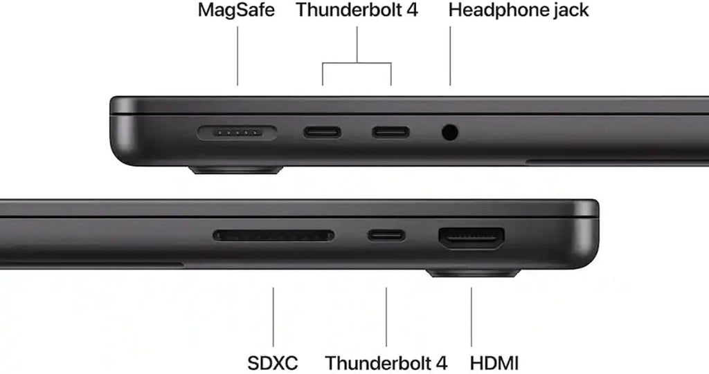 Apple MacBook Pro 14' with M5 Chip, 10-Core CPU and 10-Core GPU, Late 2025 - Space Black, Standard, 32GB Memory, 70W Adapter, 512GB SSD