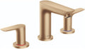 hansgrohe Talis E Modern Easy Install Easy Clean 2-Handle 3-Hole 5-inch Tall Bathroom Sink Faucet in Brushed Bronze, 71733141