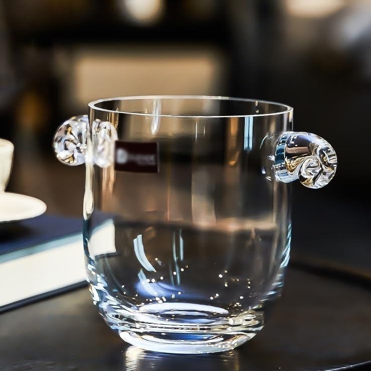 Ice Bucket Ice Bucket for Freezer Crystal Glass Ice Bucket, Ice Bucket for Chilling Red Wine Champagne Bucket, Ice Bucket Bar Beer Cooling Bucket Ice Buckets Party Cooler Drink Cooler