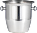 Ice Buckets Stainless Steel Ice Bucket Bar KTV Service Wine Barrel Hammered Binaural Red Wine Ice Wine Barrel Perfect for Wine Champagne Ice Bucket Kits (Color : A)