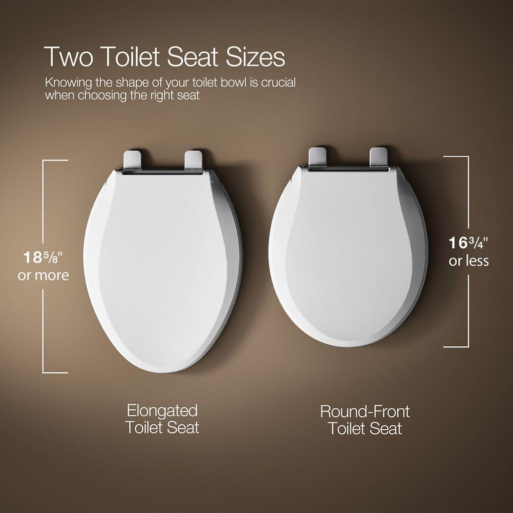KOHLER CACHET® Nightlight Soft Close Toilet Seat Elongated, ReadyLatch®, Grip-Tight Hardware, Dune (Pack of 2)