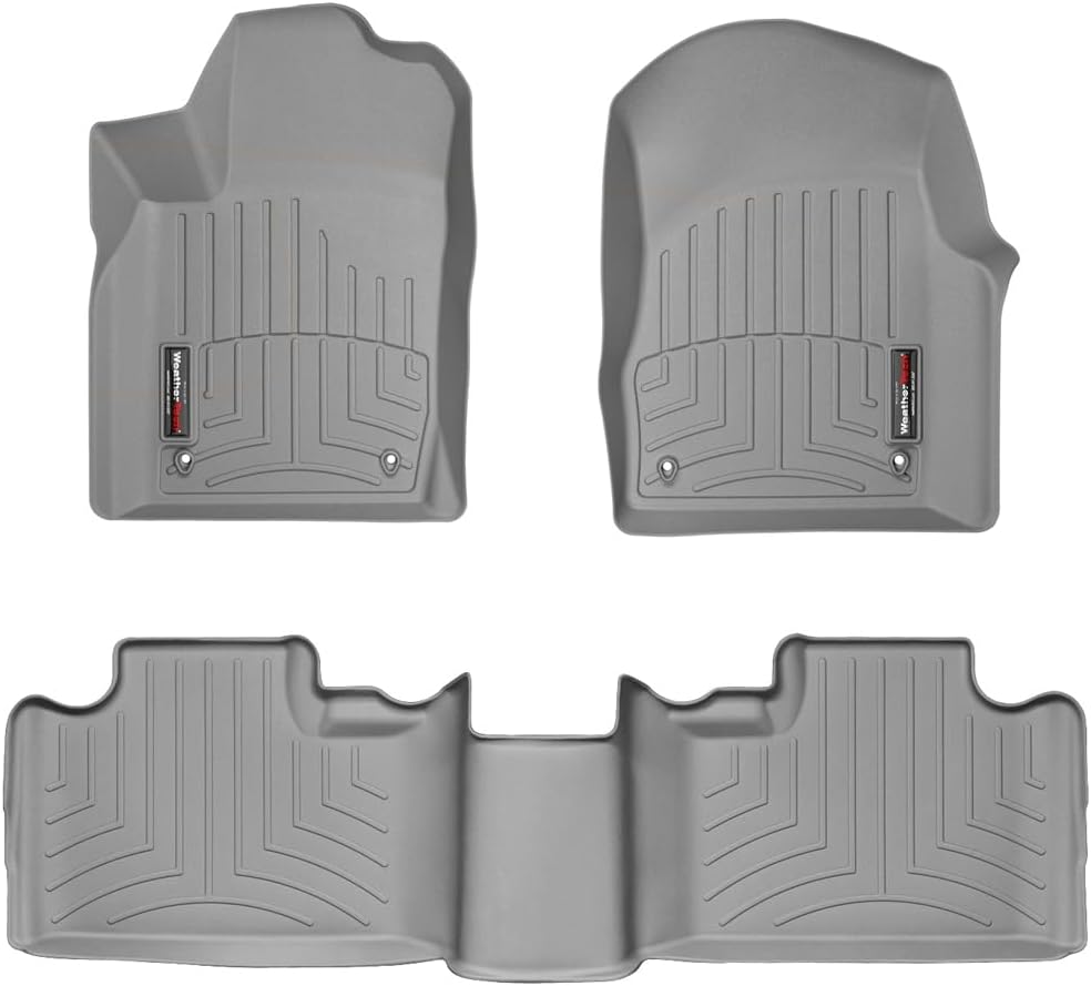 WeatherTech Custom Fit FloorLiners for Dodge Durango, Durango, Grand Cherokee - 1st & 2nd Row (464851-463242), Grey