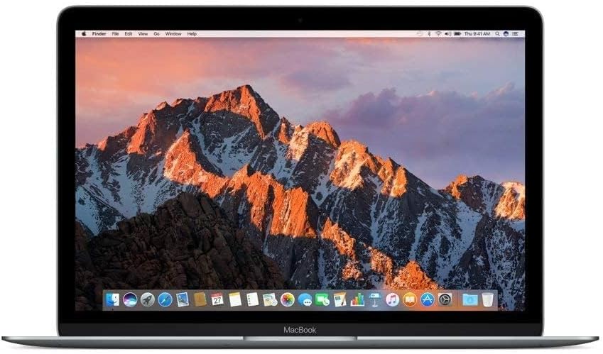 Apple 2017 Macbook with 1.2GHz Intel Core m3 (12-inch, 8GB RAM, 256GB SSD Storage) Space Gray (Renewed)
