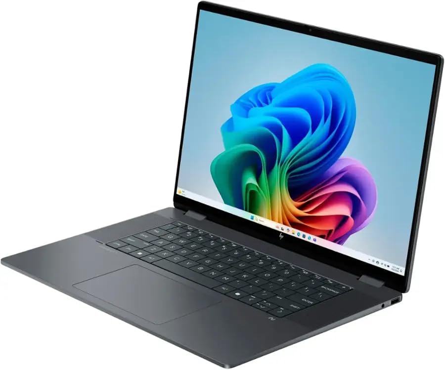 HP OmniBook X Flip 2-in-1 2025 Laptop, 8-Core Intel Core Ultra 5 226V, 16' WUXGA IPS Touchscreen Display, Intel Arc Graphics 130V, 16GB LPDDR5 1TB SSD, Backlit Keyboard, Wi-Fi 6E, Win11 Pro