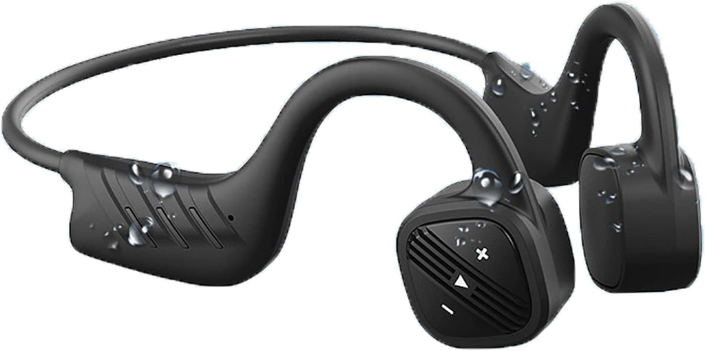 Open Ear Bone Conduction Headphones Bluetooth Swimming - Mp3 Player Sport Wireless Earphones 8H Playback Time,Waterproof for Diving Headset for Underwater Running Gym Cycling