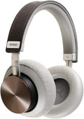 Wireless Bluetooth Headphones Active Noise Cancelling Wireless Headset Foldable HiFi Deep Bass Earphones with Microphone for PC/Cell Phones/TV,Gold