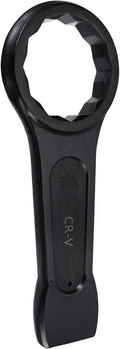 HARFINGTON Box End Striking Ring Wrench 135mm Metric CR-V Steel 12-Point Flat Strike Wrench Baking Paint Single Head Spanner Hand Tool for Mechanical Automotive Repair