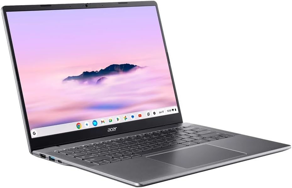 acer Chromebook Plus 514 14' Touchscreen Laptop with Google AI – Intel Core 3 Processor N355 – 1920 x 1200 - Chrome OS - 8GB RAM – 512GB SSD