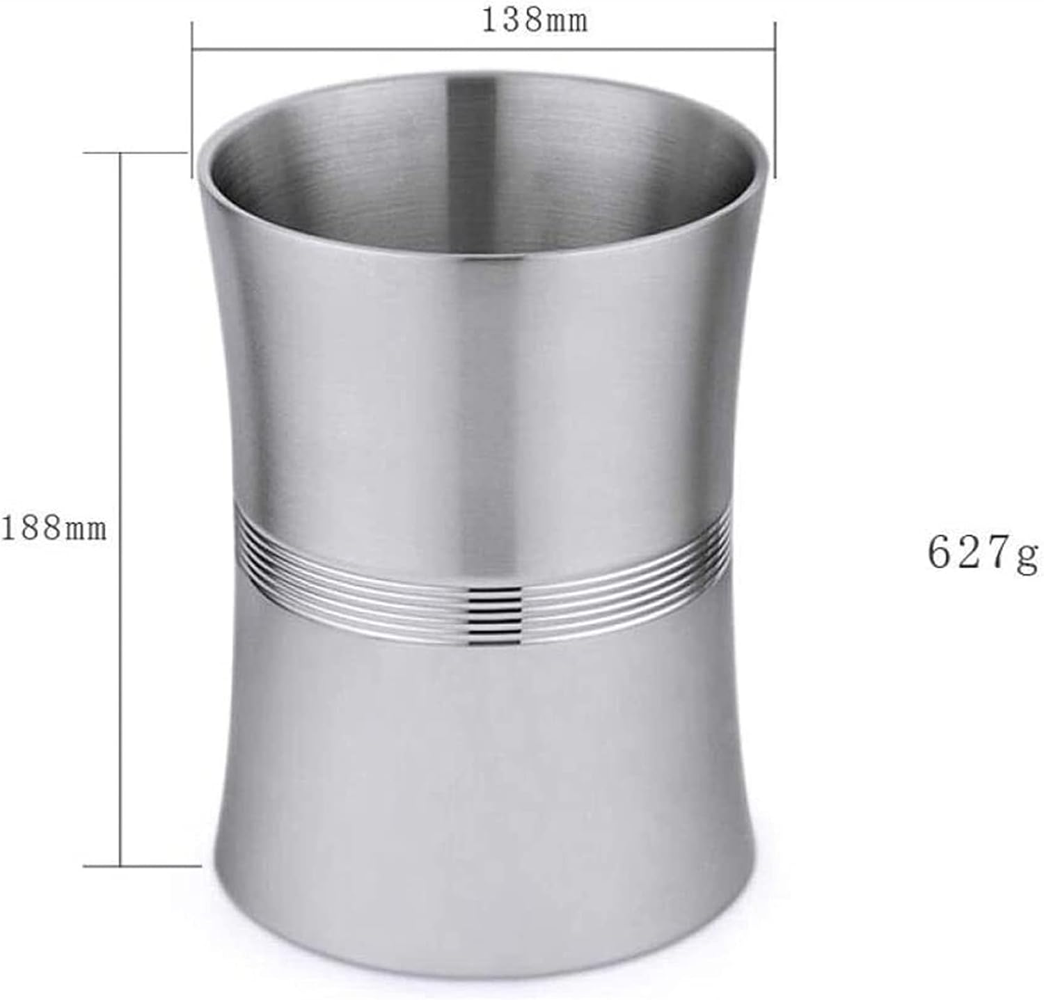 BTZHY Ice Bucket,Wine Glass Galvanized Metal and Scoop Steel Construction Insert Lid Included